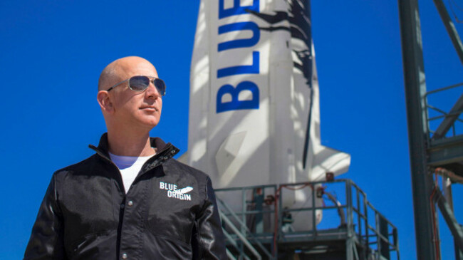 van-horn-texas-usa-circa-2015-jeff-bezos-founder-of-blue-origin-inspects-the-new-shepard-rocket-at-the-west-texas-launch-facility-before-the-r