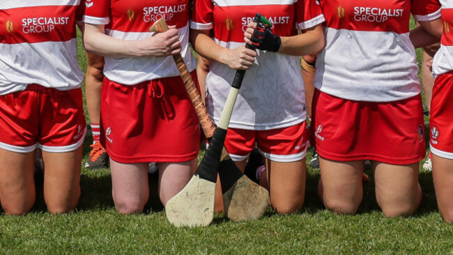 players-from-the-derry-team-wearing-a-variety-of-shorts-and-skorts-ahead-of-the-game