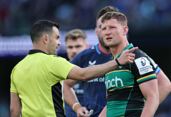 referee-pierre-brousset-and-northamptons-fraser-dingwall