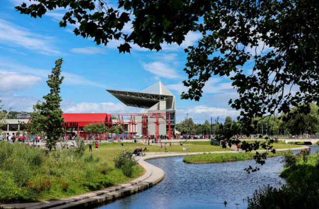a-view-of-fans-enjoying-the-sun-outside-supervalu-pairc-ui-chaoimh-ahead-of-the-match