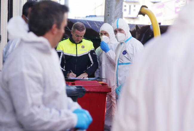 members-of-the-garda-forensics-at-the-scene-in-youghal-co-cork-where-a-property-is-being-searched-in-the-case-of-missing-woman-tina-satchwell-gardai-investigating-her-disappearance-have-found-skel