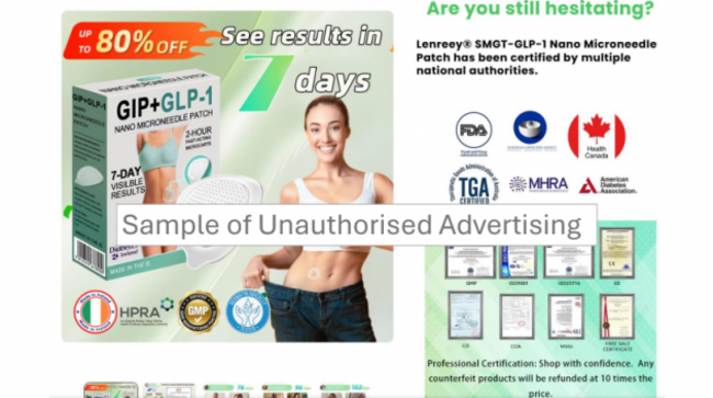 Fake ad HPRA