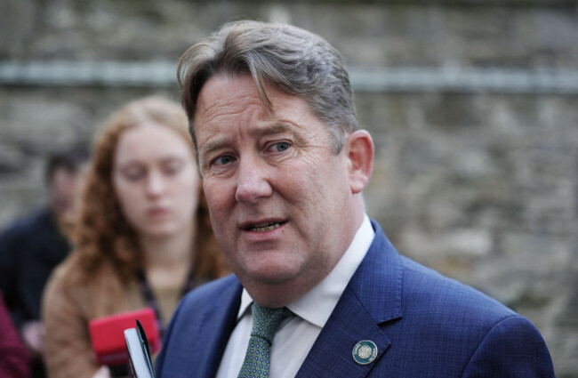 minister-for-housing-darragh-obrien-speaking-to-media-at-the-grand-lodge-of-freemasons-of-ireland-dublin-as-he-attends-the-launch-of-responds-annual-report-question-marks-hang-over-government-pla