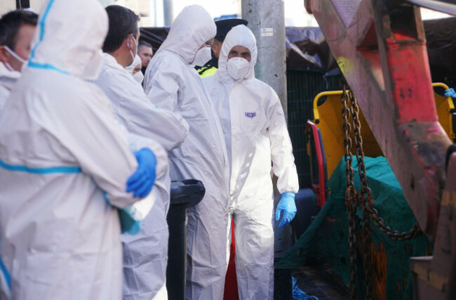 members-of-the-garda-forensics-at-the-scene-in-youghal-co-cork-where-a-property-is-being-searched-in-the-case-of-missing-woman-tina-satchwell-gardai-investigating-her-disappearance-have-found-skel