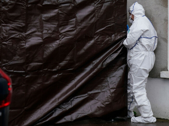 gardai-at-a-property-in-youghal-being-searched-in-the-case-of-missing-co-cork-woman-tina-satchwell-picture-date-wednesday-october-11-2023