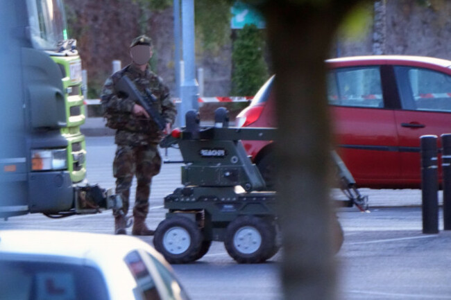 editors-note-image-blurred-by-pa-picture-desk-the-army-explosive-ordnance-disposal-eod-team-near-to-the-scene-at-fairgreen-shopping-centre-carlow-where-a-man-is-understood-to-have-died-following-a