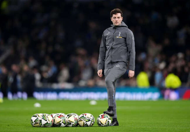 file-photo-dated-30-10-2024-of-tottenham-hotspur-first-team-coach-ryan-mason-tottenham-are-braced-for-an-approach-for-first-team-coach-ryan-mason-over-the-vacant-west-brom-job-the-pa-news-agency-und