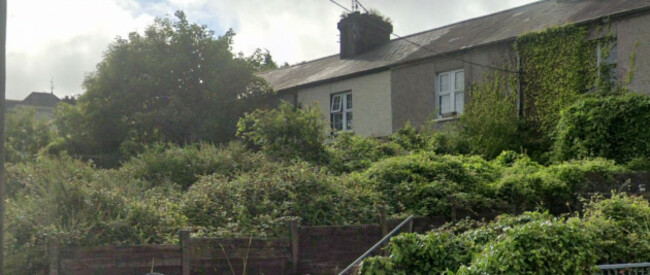 A number of the derelict Crosshaven cottages attached to the Crosshaven coastguard station