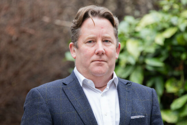 dublin-ireland-19th-jan-2025-fianna-fails-darragh-obrien-at-the-partys-special-ard-fheis-at-the-radisson-hotel-where-tanaiste-and-party-leader-micheal-martin-is-presenting-the-draft-programme