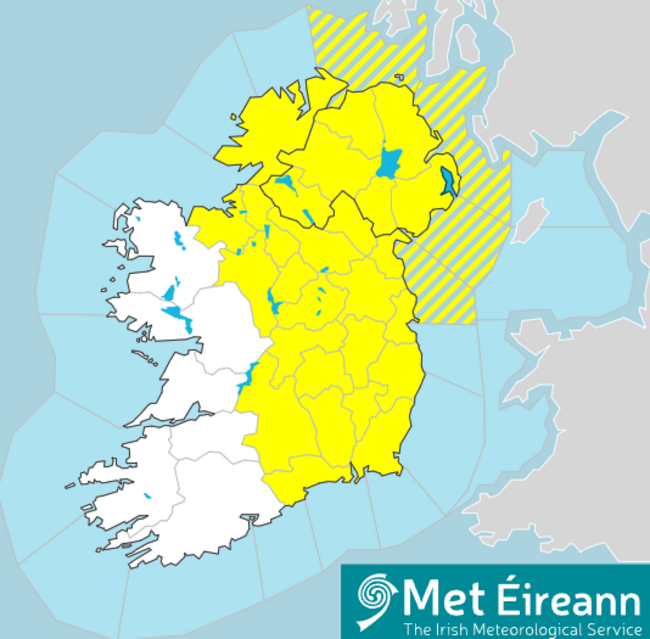 Met Éireann yellow
