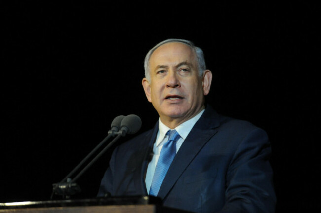 haifa-israel-6th-mar-2019-israeli-prime-minister-benjamin-netanyahu-speaks-during-the-israeli-navy-cadets-course-graduation-ceremony-in-haifa-navy-base-israel-on-march-6-2019-credit-jinixinh