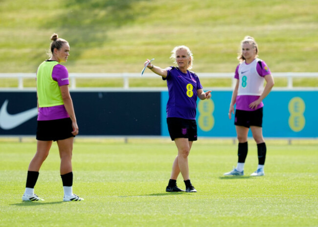 england-manager-sarina-wiegman-during-a-training-session-at-st-georges-park-burton-upon-trent-picture-date-monday-june-16-2025