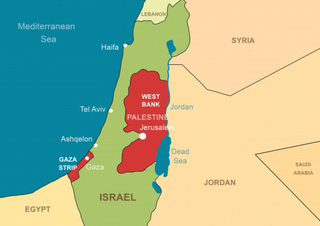 israel-and-palestine-in-middle-east-on-contour-map-palestinian-territories-of-gaza-and-west-bank-jerusalem-and-jordan-river-on-outline-map-theme-of