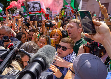 london-uk-18th-june-2025-liam-g-hannaidh-a-member-of-the-irish-band-kneecap-appears-at-westminster-magistrates-court-he-is-charged-with-a-terror-offence-after-allegedly-displaying-a-flag-in