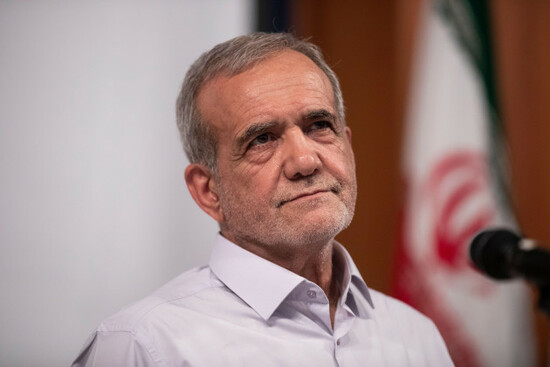 tehran-iran-16th-june-2024-reformist-candidate-for-irans-june-28-presidential-election-masoud-pezeshkian-speaks-to-students-during-a-meeting-at-the-university-of-tehran-photo-by-sobhan-farajva