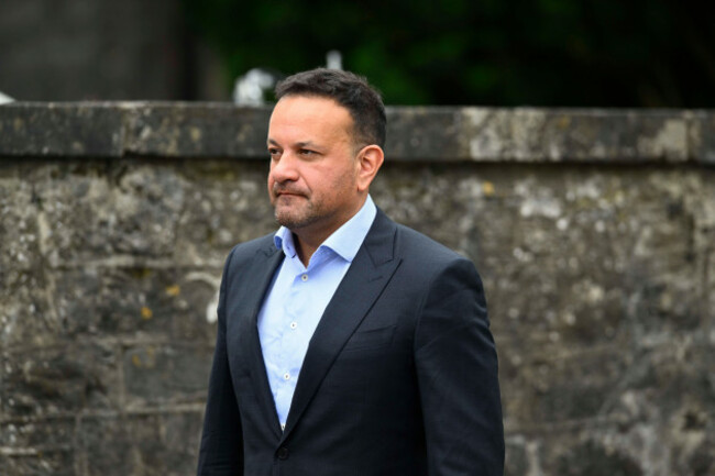 former-taoiseach-leo-varadkar-arriving-at-st-patricks-church-of-ireland-in-slane-co-meath-for-the-funeral-of-slane-castles-lord-henry-mount-charles-who-died-on-june-18-after-a-long-and-valiant-b