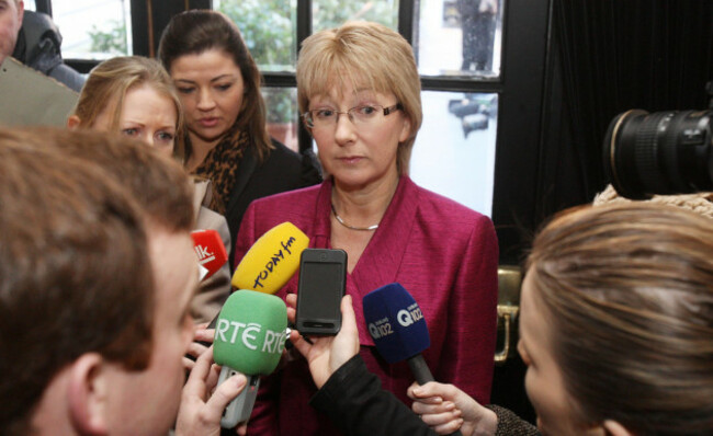 tourism-minister-mary-hanafin-attends-the-launch-of-the-iftas-irish-film-and-television-awards-in-dublin-where-she-confirmed-that-she-refused-to-declare-support-for-taoiseach-brian-cowen-in-the-def