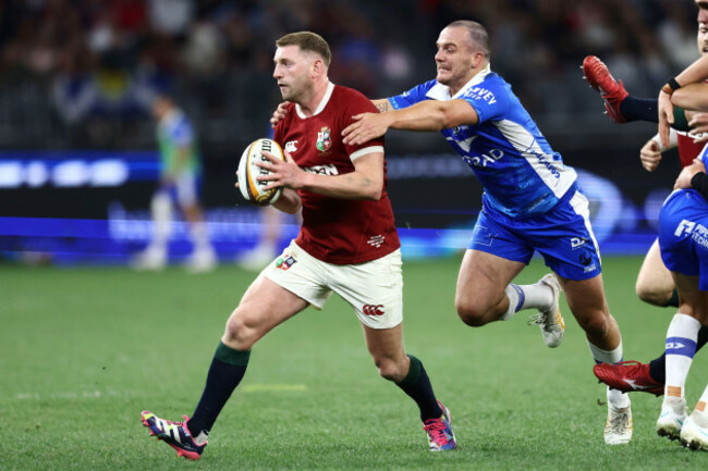 finn-russell-of-the-british-irish-lions-lleft-is-tackled-by-western-forces-dylan-pietsch-during-their-rugby-match-against-the-western-force-in-perth-australia-saturday-june-28-2025-ap-photo