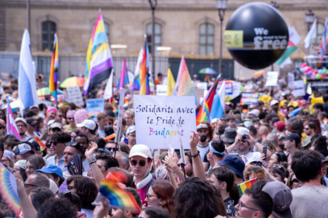 june-28-2025-paris-potenza-fra-thousands-marched-in-the-annual-paris-pride-on-saturday-afternoon-moving-from-rue-de-rivoli-to-place-de-la-nation-under-intense-heat-this-years-march-took-on-a-s
