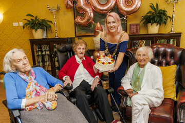 Triple Centenarian Celebrations at Orwell Healthcare-4