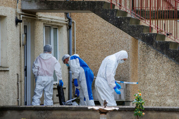 police-service-of-northern-ireland-psni-scene-of-crime-officers-soco-in-the-elmfield-walk-area-of-donaghadee-co-down-after-a-murder-investigation-was-launched-after-the-body-of-pregnant-mother-o