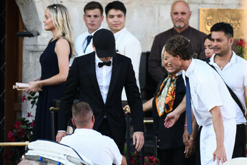 venice-italy-27th-june-2025-leonardo-dicaprio-is-spotted-leaving-the-gritti-palace-hotel-to-attend-the-wedding-of-jeff-bezos-and-lauren-sanchez-not-pictured-in-venice-italy-on-june-27-2025