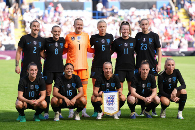 an-england-team-group-photo-ahead-of-a-womens-international-friendly-match-at-the-king-power-stadium-leicester-picture-date-sunday-june-29-2025