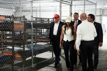 president-donald-trump-gov-ron-desantis-r-fla-and-homeland-security-secretary-kristi-noem-and-others-tour-alligator-alcatraz-a-new-migrant-detention-facility-at-dade-collier-training-and-tra