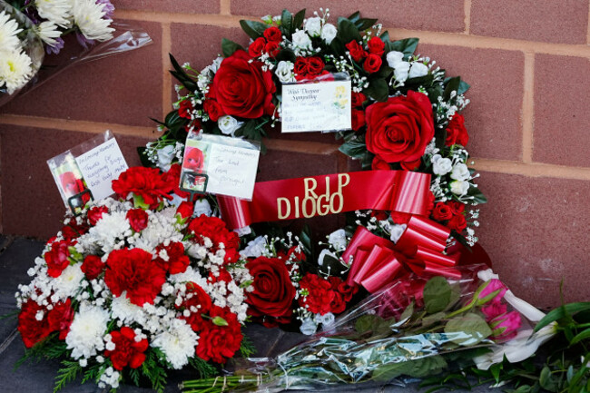 tributes-at-anfield-stadium-home-of-liverpool-in-memory-of-diogo-jota-who-has-died-at-the-age-of-28-the-portugal-forward-died-along-with-his-younger-brother-andre-silva-in-the-accident-in-zamora-on