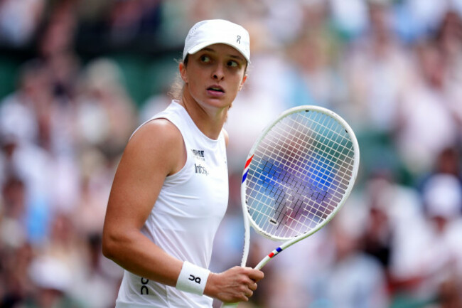 iga-swiatek-following-her-victory-over-caty-mcnally-on-day-four-of-the-2025-wimbledon-championships-at-the-all-england-lawn-tennis-and-croquet-club-london-picture-date-thursday-july-3-2025
