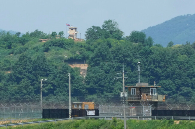 file-a-north-korean-military-guard-post-top-and-south-korean-post-bottom-are-seen-from-paju-south-korea-near-the-border-with-north-korea-friday-may-31-2024-ap-photoahn-young-joon-file