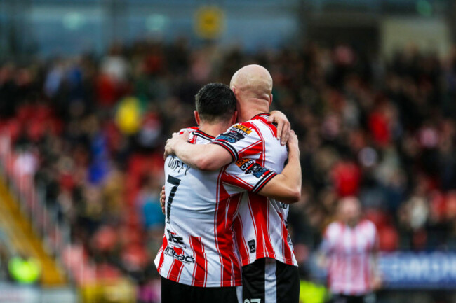 michael-duffy-celebrates-his-goal-with-liam-boyce
