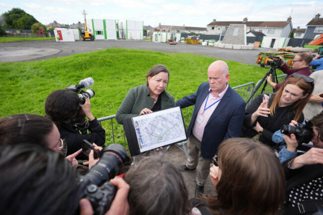 dr-niamh-mccullagh-shows-members-of-the-press-a-map-of-the-excavation-site-while-at-the-site-in-tuam-ahead-of-the-excavation-at-st-marys-home-for-unmarried-mothers-and-their-children-which-was-run