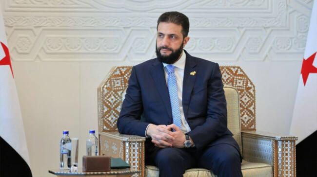 syrian-president-ahmad-al-shara-receives-a-delegation-from-the-people-s-republic-of-china-headed-by-chen-weiqing-syrian-president-ahmed-al-sharaa-receives-uk-foreign-secretary-david-lammy-in-damasc