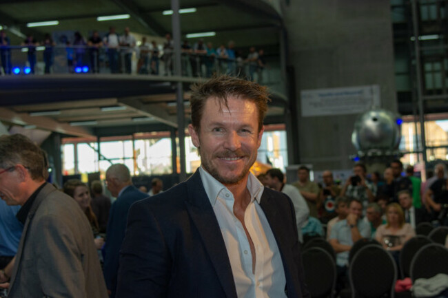 speyer-germany-october-14th-2018-felix-baumgartner-at-space-flight-day-celebrating-the-10-year-anniversary-of-europes-largest-space-exhibition-credit-markus-wissmannalamy-live-news