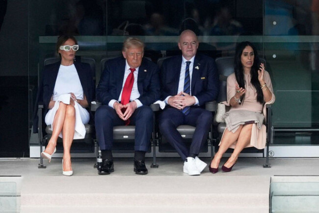 from-left-first-lady-melania-trump-president-donald-trump-fifa-president-gianni-infantino-and-his-wife-leena-al-ashqar-watch-the-second-half-of-the-club-world-cup-final-soccer-match-between-chelsea