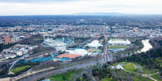 melbourne-sports-precinct-of-melbourne-park-and-the-mcg-at-sunrise-in-victoria-australia