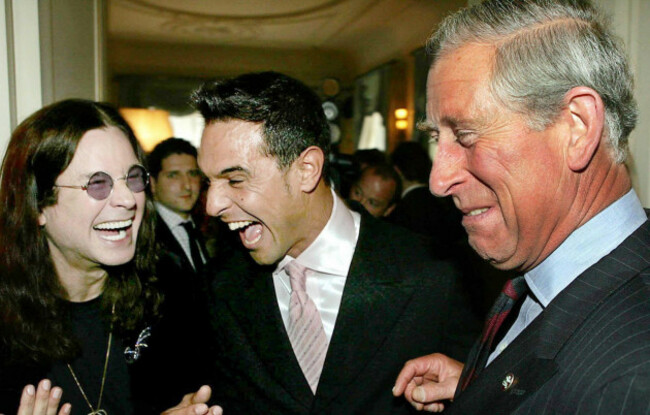 file-photo-dated-180506-of-the-then-prince-of-wales-sharing-a-joke-with-ozzy-osbourne-left-and-chico-at-a-reception-at-clarence-house-for-those-lending-their-support-to-saturdays-star-studded-con