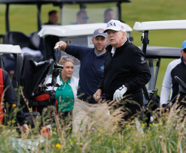 us-president-donald-trump-at-his-trump-turnberry-golf-course-in-south-ayrshire-as-he-begins-his-five-day-private-trip-to-the-country-picture-date-saturday-july-26-2025