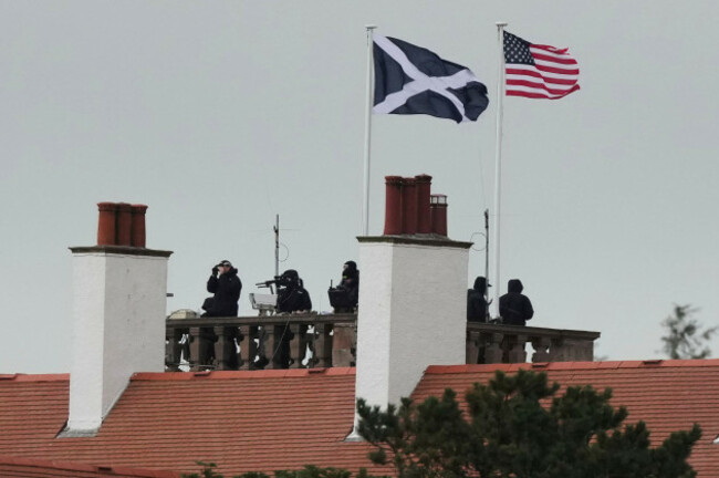 special-police-forces-stand-on-a-roof-to-guard-the-trump-turnberry-golf-course-in-turnberry-scotland-saturday-july-26-2025-as-president-donald-trump-begins-his-five-day-private-trip-to-the-country
