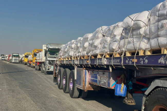 trucks-carrying-humanitarian-aids-line-up-to-enter-the-rafah-crossing-between-egypt-and-the-gaza-strip-sunday-july-27-2025-ap-photomohamed-arafat