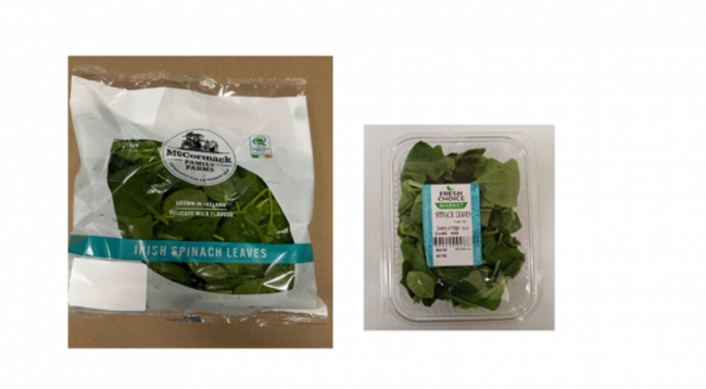 recalled spinach