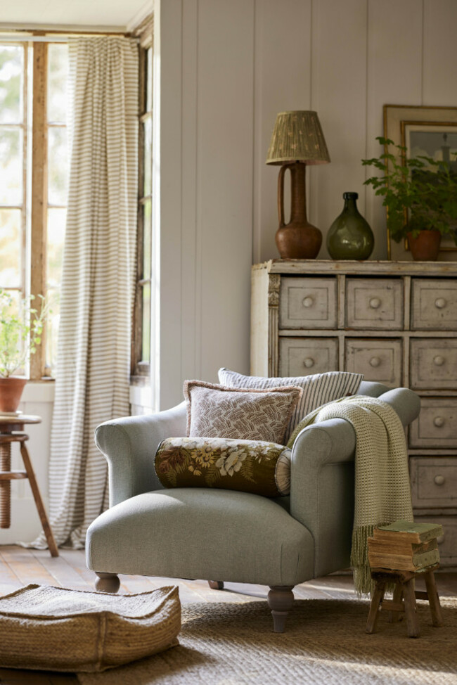 dfs furniture Charlbury plain armchair in duck egg