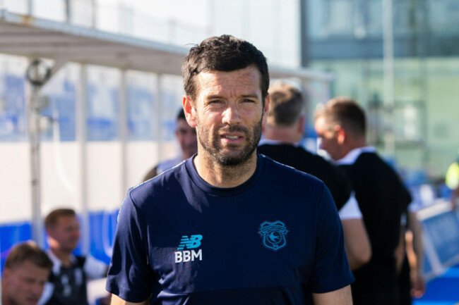 szn-pedro-del-pinatar-spains-12th-july-2025-brian-barry-murphy-head-coach-of-cardiff-city-cardiff-city-fc-vs-southend-united-fc-summer-pre-season-friendly-match-at-pinatar-arena-football-cent