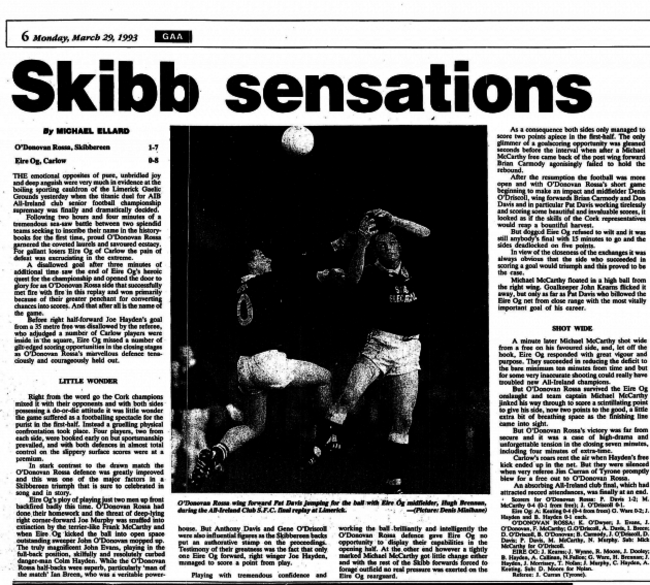 Irish Examiner 1841-current, Monday, March 29, 1993 - Page 22