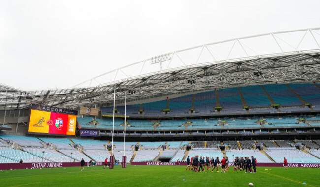 the-british-and-irish-lions-during-the-captains-run-at-accor-stadium-in-sydney-australia-picture-date-friday-august-1-2025