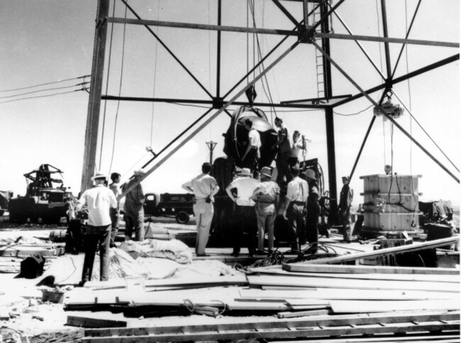 file-in-this-july-1945-file-photo-scientists-and-workmen-rig-the-worlds-first-atomic-bomb-to-raise-it-up-into-a-100-foot-tower-at-the-trinity-bomb-test-site-in-the-desert-near-alamagordo-n-m-t