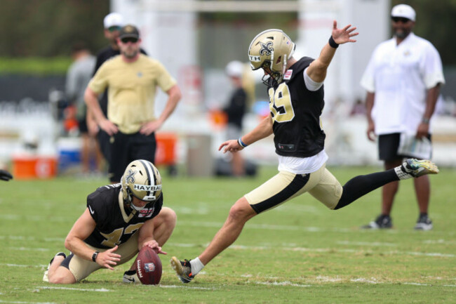 metairie-united-states-02nd-aug-2025-placekicker-charlie-smyth-39-attempts-a-55-yard-field-goal-during-new-orleans-saints-training-camp-at-the-ochsner-sports-performance-center-on-saturday-augu