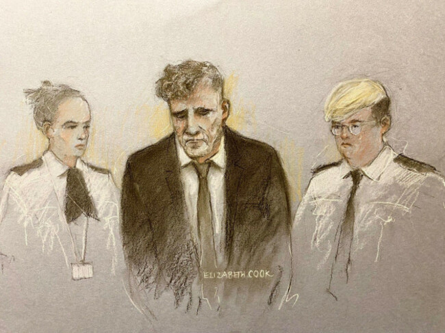 file-photo-dated-30525-of-court-artist-sketch-by-elizabeth-cook-of-paul-doyle-53-appearing-at-liverpool-magistrates-court-where-he-was-remanded-in-custody-charged-with-seven-offences-following-th