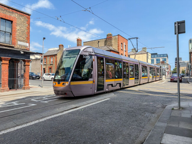 luas-tram-dublins-light-rail-system-operating-through-urban-streets-in-ireland